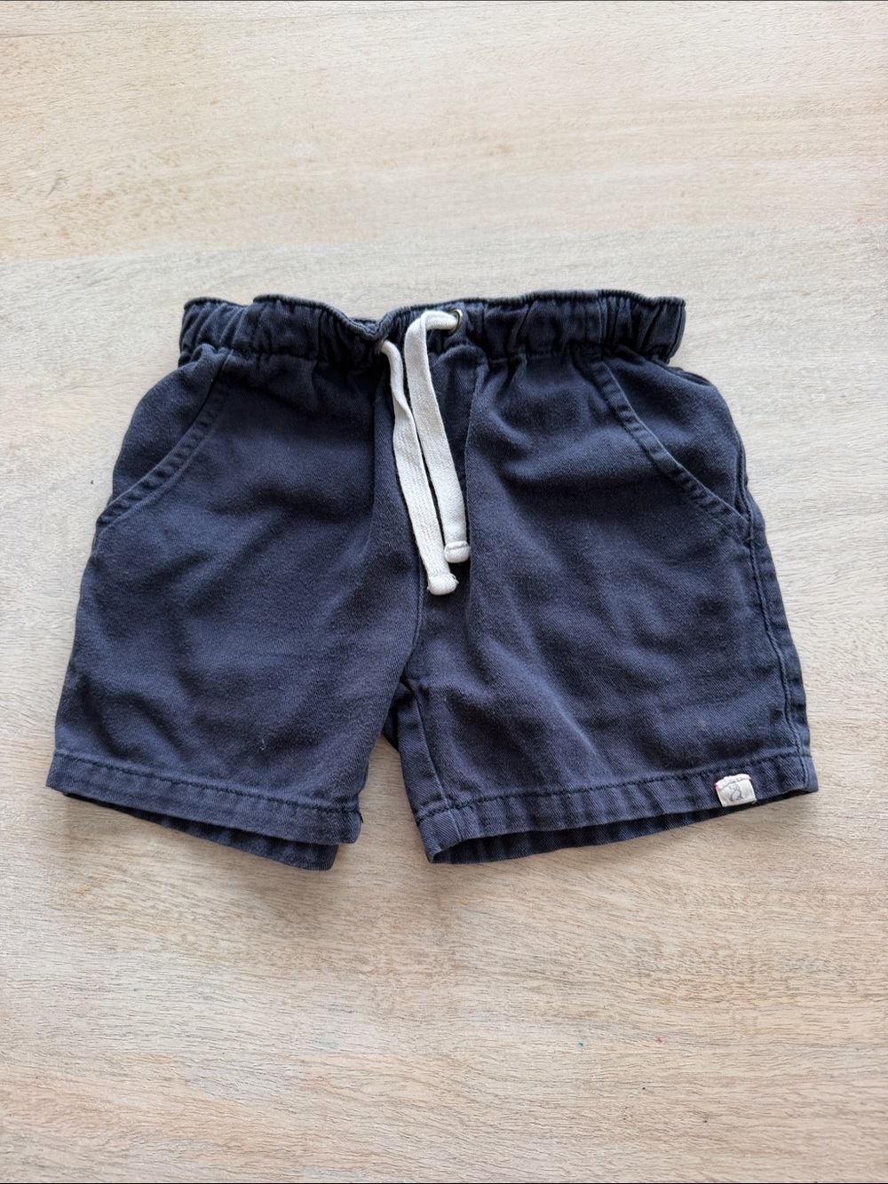 Me & Henry Boys Navy Cotton Shorts with Drawstring
